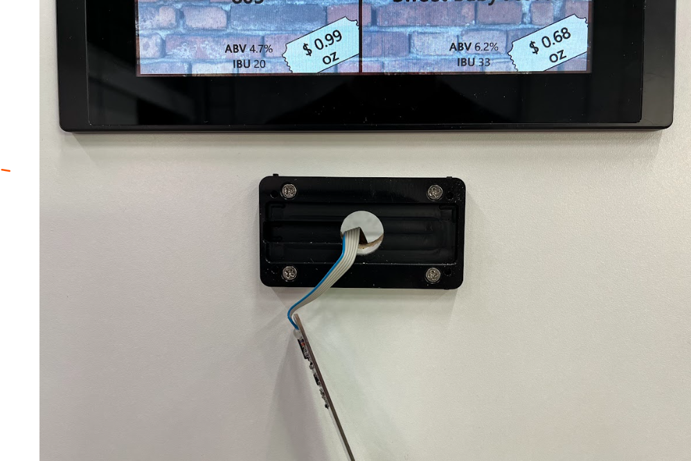 Screen and Card Reader Mounting